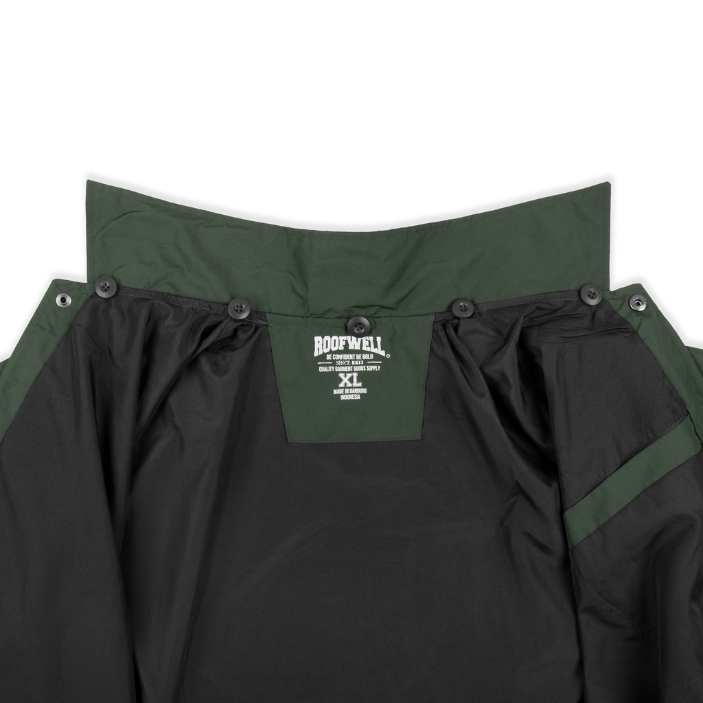 Roofwell - Zheoul Army | Jaket Coach | Jaket Coach Hoodie | Windbreaker | Jaket Waterproof Unisex |