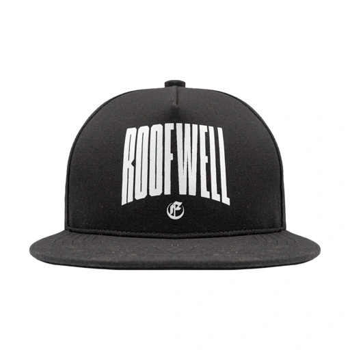 Image of Roofwell - Bold Black | Snapback | Topi Baseball | Topi Unisex |