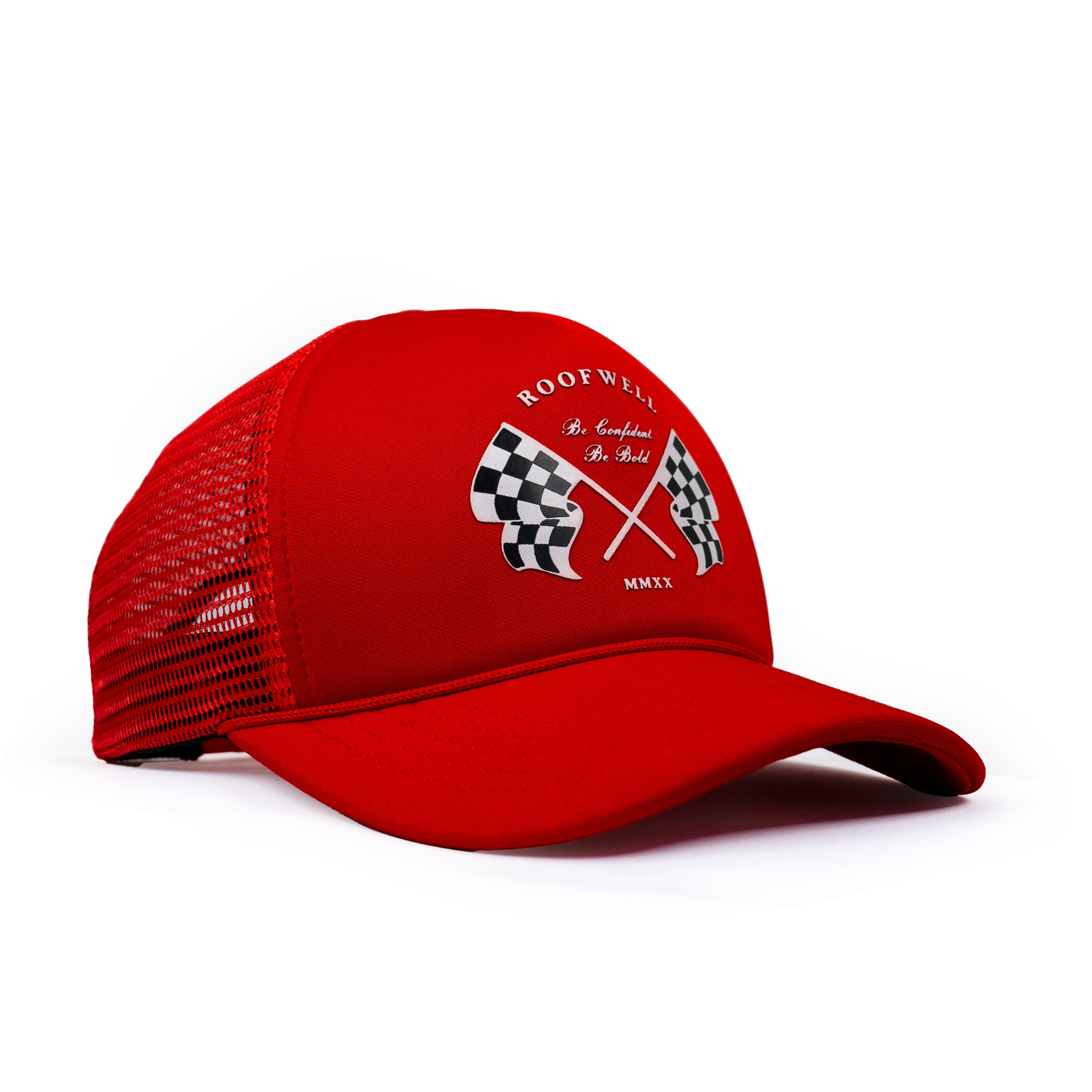 Roofwell - Brighton Red | Trucker Hat | Topi Jaring | Topi Unisex |
