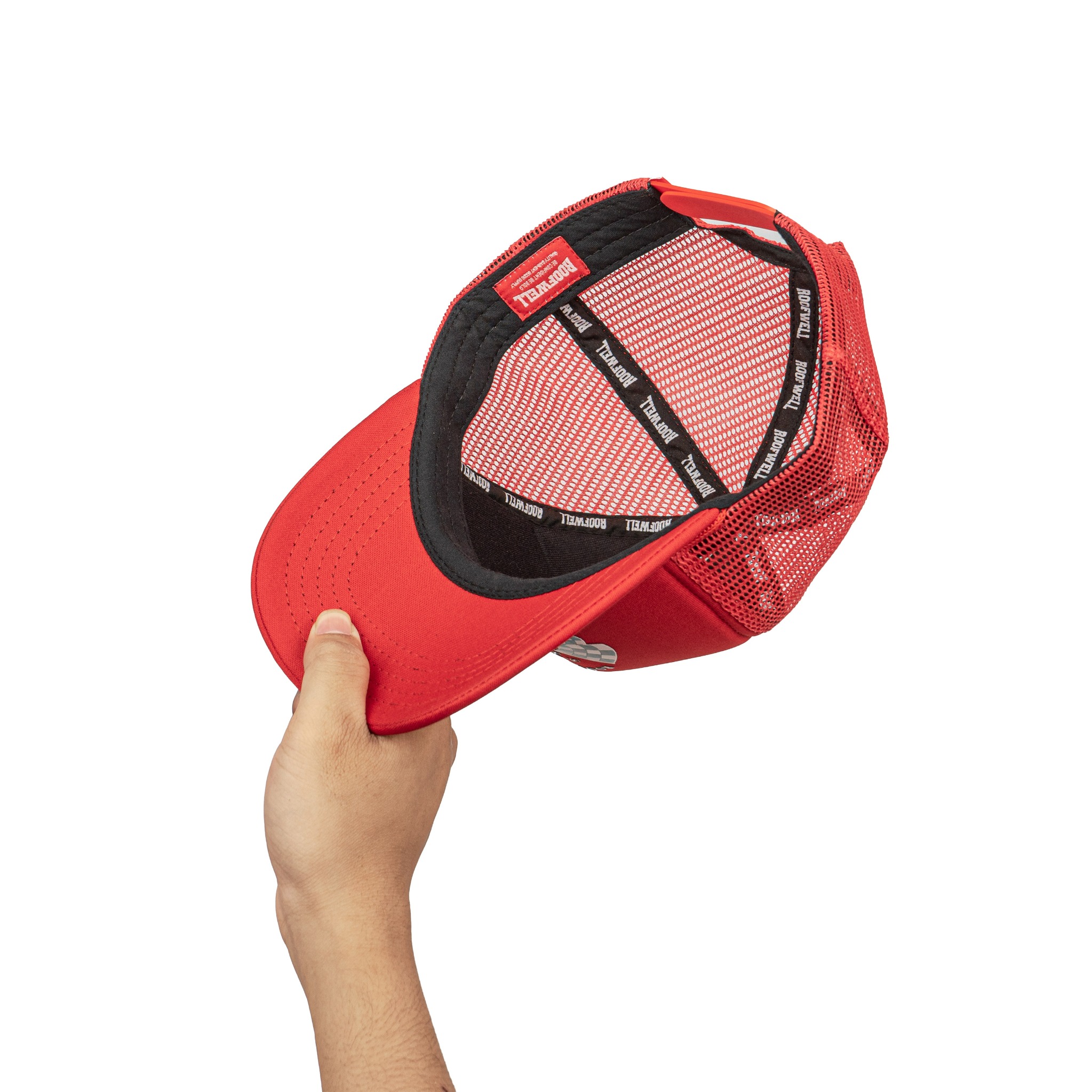 Roofwell - Brighton Red | Trucker Hat | Topi Jaring | Topi Unisex |