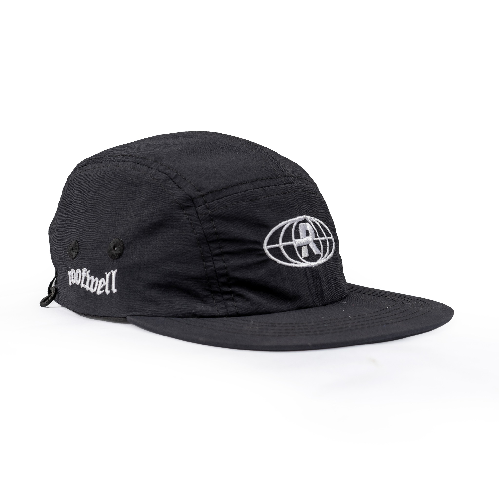 Roofwell - Fierce Black | 5 Panel | Topi 5 Panel | Topi Unisex |