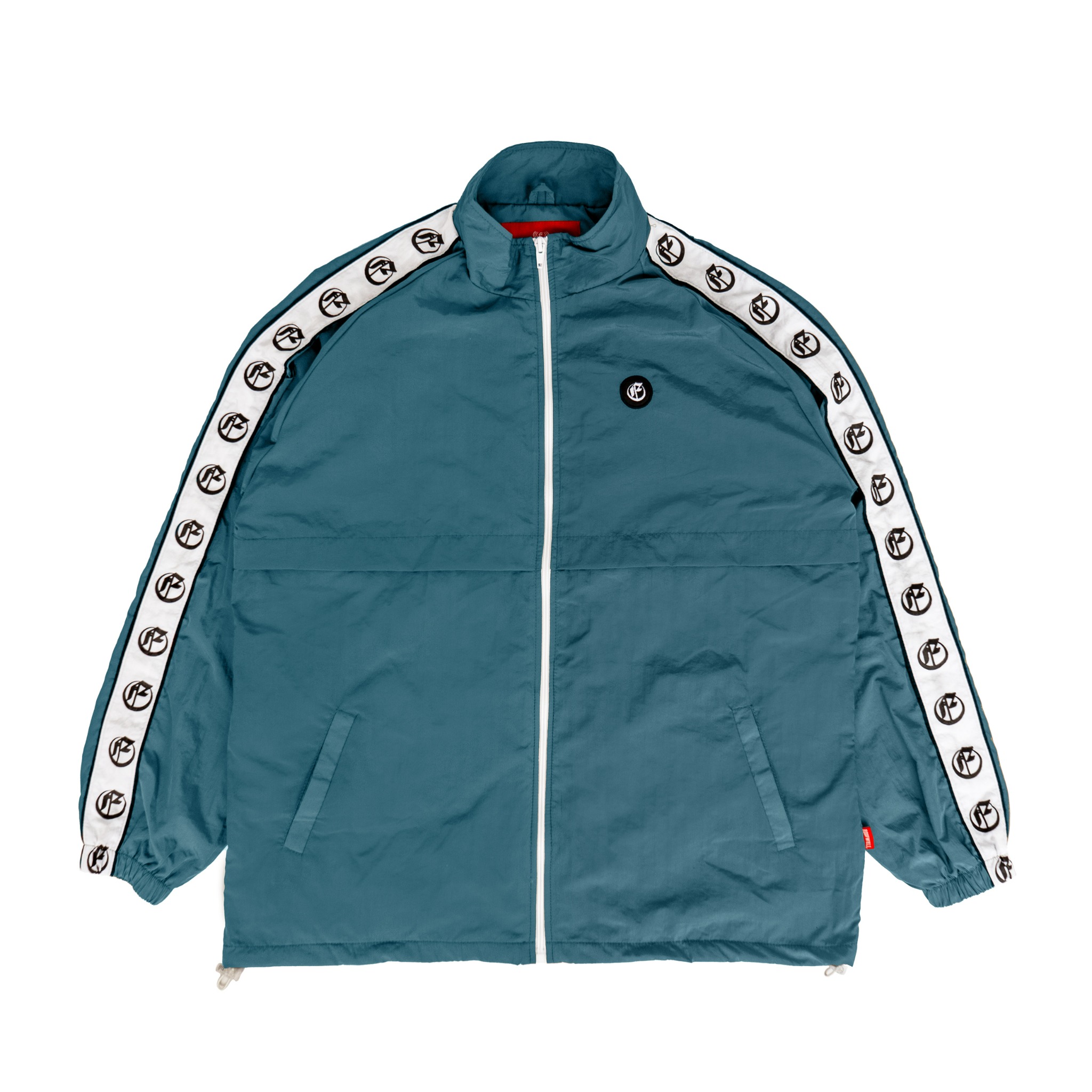 Roofwell - Trust Blue Petrol | Tracktop Jacket | Tracksuit Jacket Full Zipper | Jacket Crinkle Unisex |