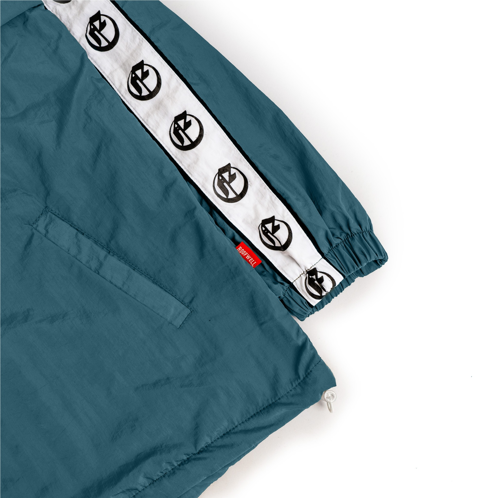 Roofwell - Trust Blue Petrol | Tracktop Jacket | Tracksuit Jacket Full Zipper | Jacket Crinkle Unisex |