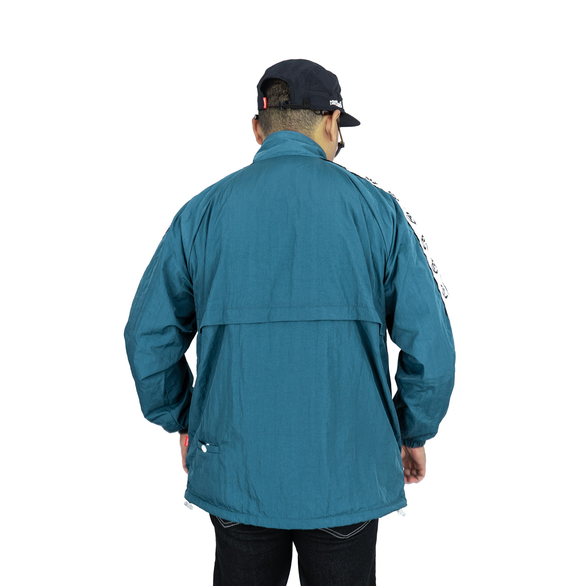 Roofwell - Trust Blue Petrol | Tracktop Jacket | Tracksuit Jacket Full Zipper | Jacket Crinkle Unisex |