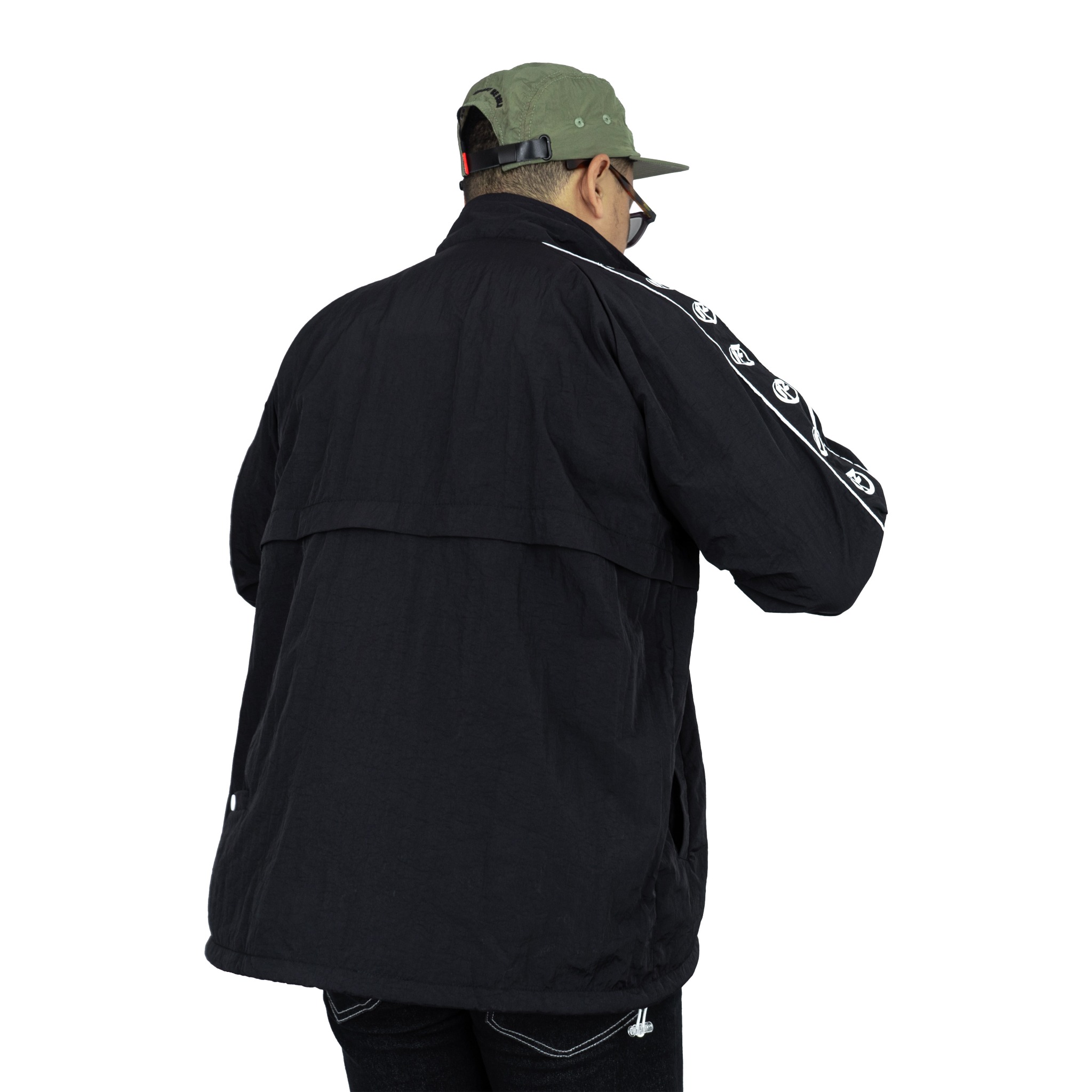 Roofwell - Trust Black | Tracktop Jacket | Tracksuit Jacket Full Zipper | Jacket Crinkle Unisex |