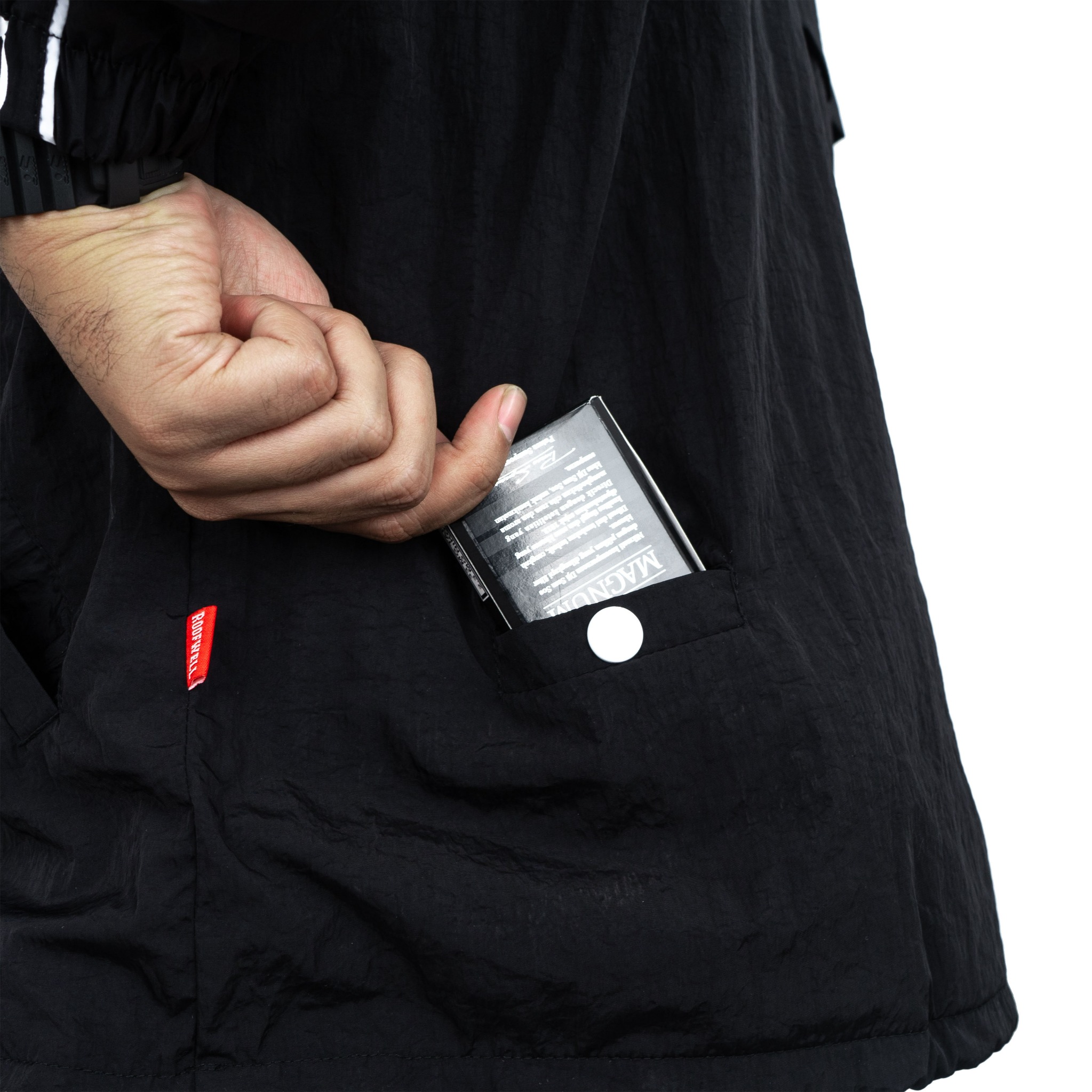 Roofwell - Trust Black | Tracktop Jacket | Tracksuit Jacket Full Zipper | Jacket Crinkle Unisex |