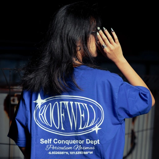 Image of Roofwell - Bliss Blue | Tshirt Boxy Fit | Tshirt Heavyweight 20s | Oversize Unisex |