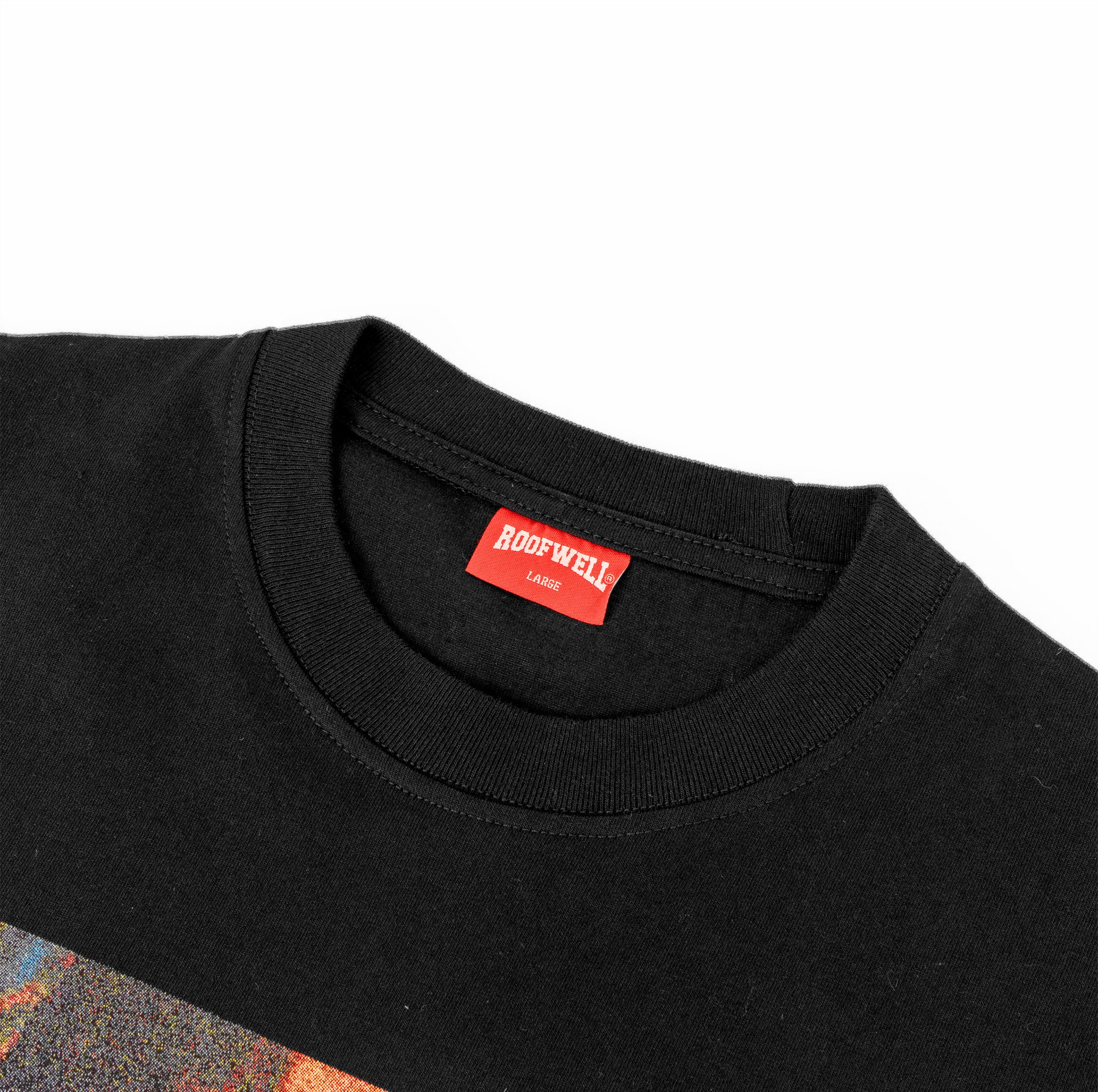 Roofwell - Dweller Black | Double Layer | Tshirt Longsleeve 20s | Oversize Unisex |