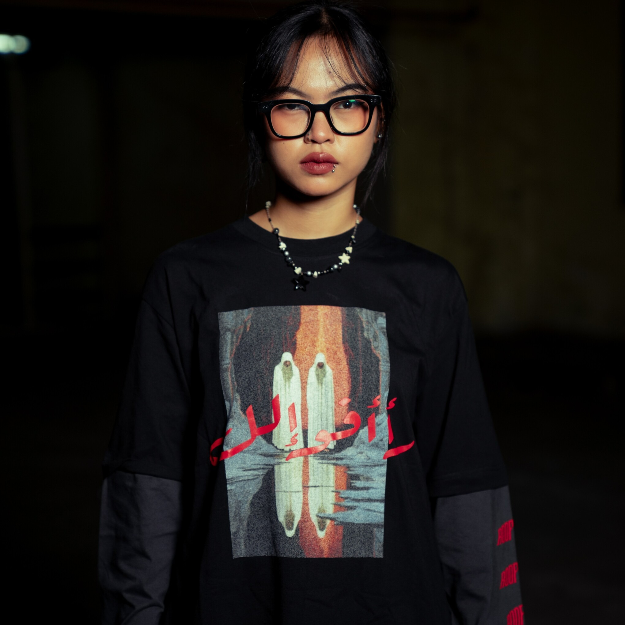 Roofwell - Dweller Black | Double Layer | Tshirt Longsleeve 20s | Oversize Unisex |