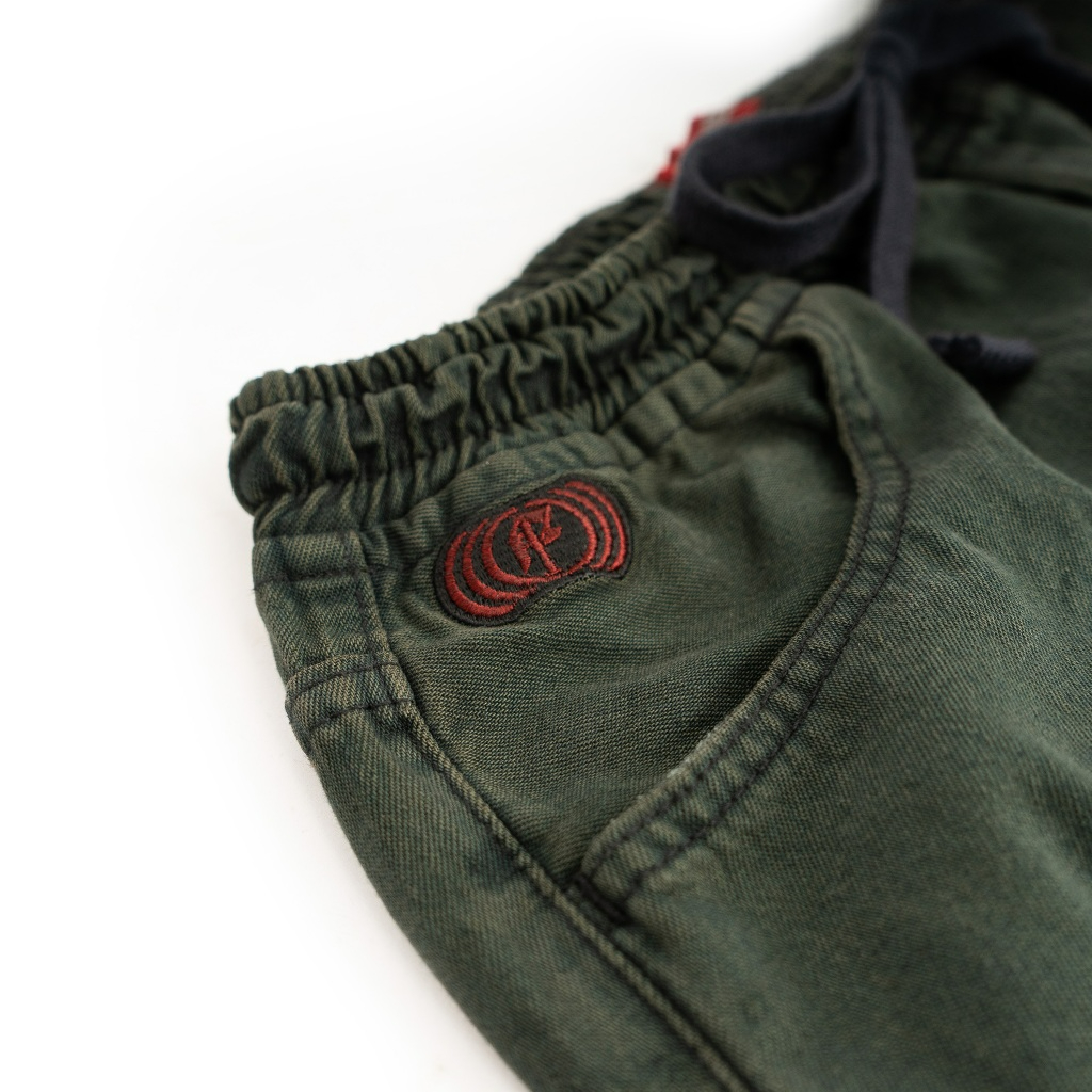 Roofwell - Bug Olive Green | Baggy Pants | Celana Baggy Panjang | Celana Denim Panjang | Jeans Pants | Celana Baggy Unisex |