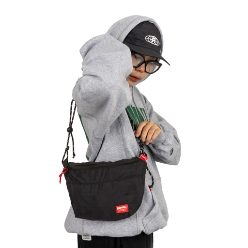 Image of Roofwell - Russo Black | Sling Bag | Tas Selempang | Tas Crinckle Unisex |