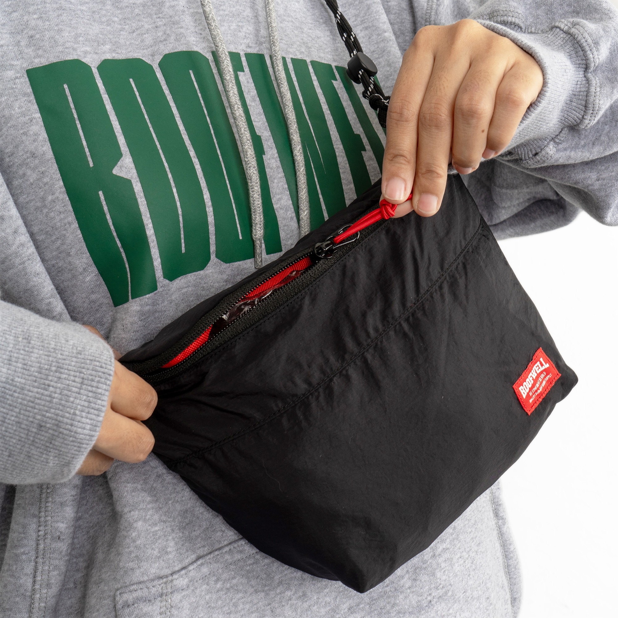 Roofwell - Russo Black | Sling Bag | Tas Selempang | Tas Crinckle Unisex |
