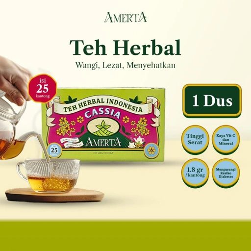Image of AMERTA - Teh Herbal Diabetes -  Teh Daun Cassia - 1 Pack