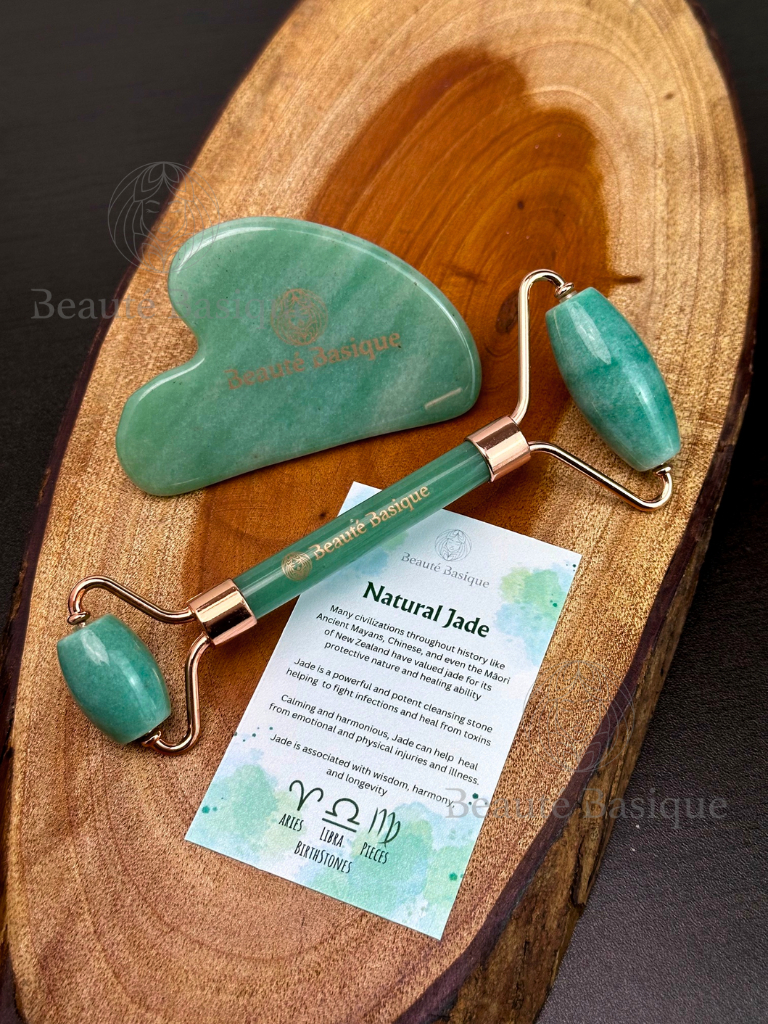 Guasha and Roller Set Jade