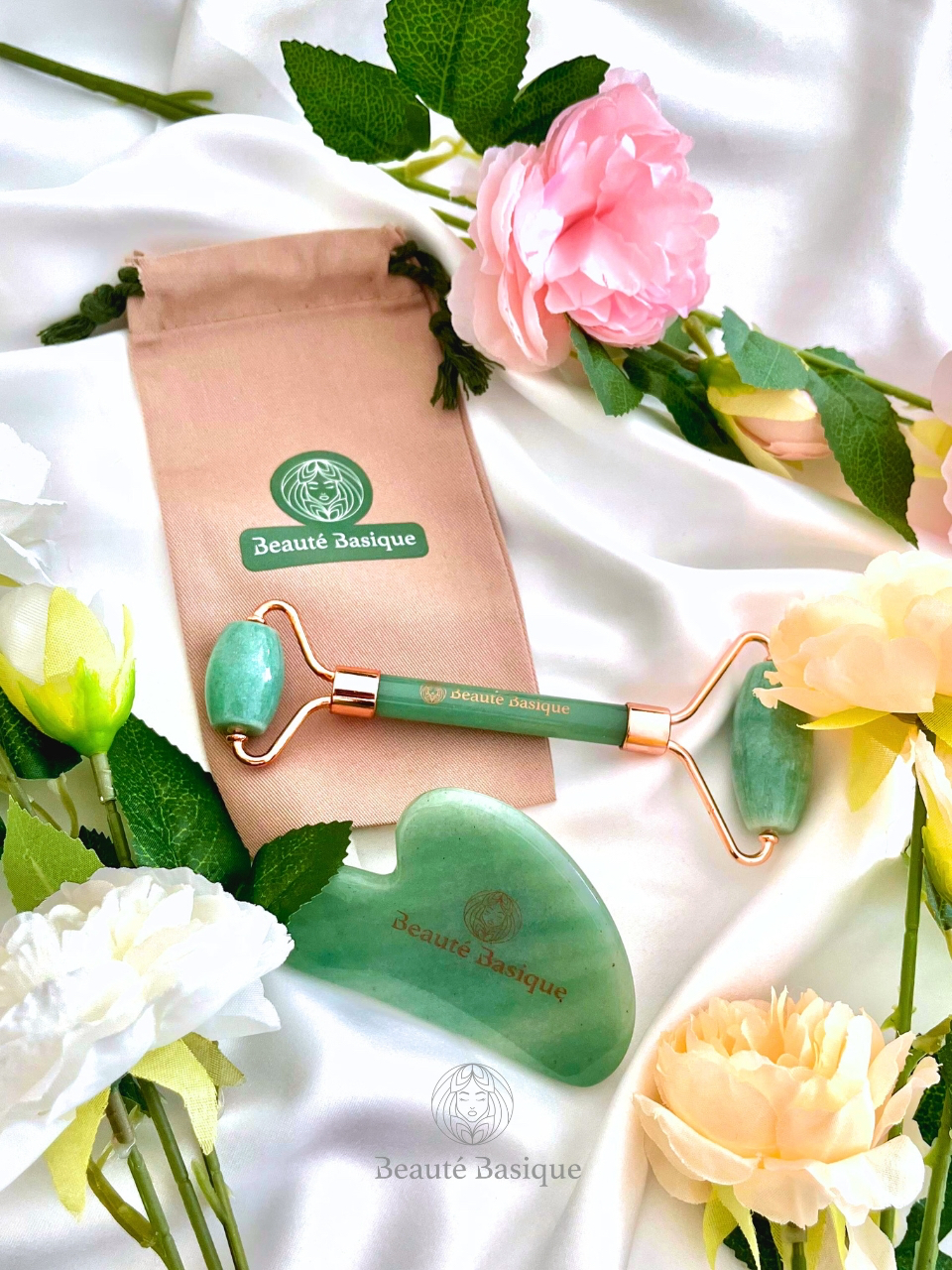 Guasha and Roller Set Jade