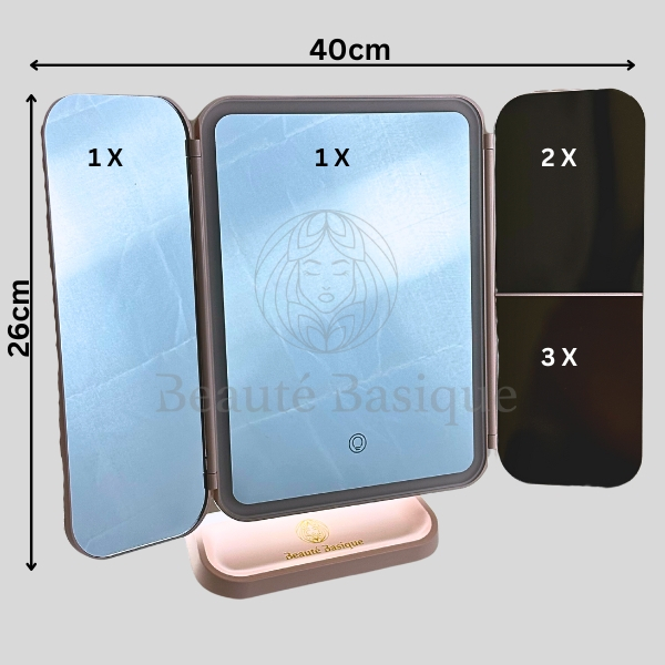 Rechargeable 3 Way LED Mirror