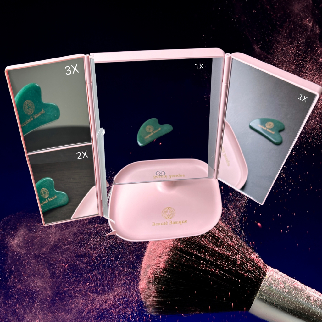 Rechargeable Trifold LED Mirror