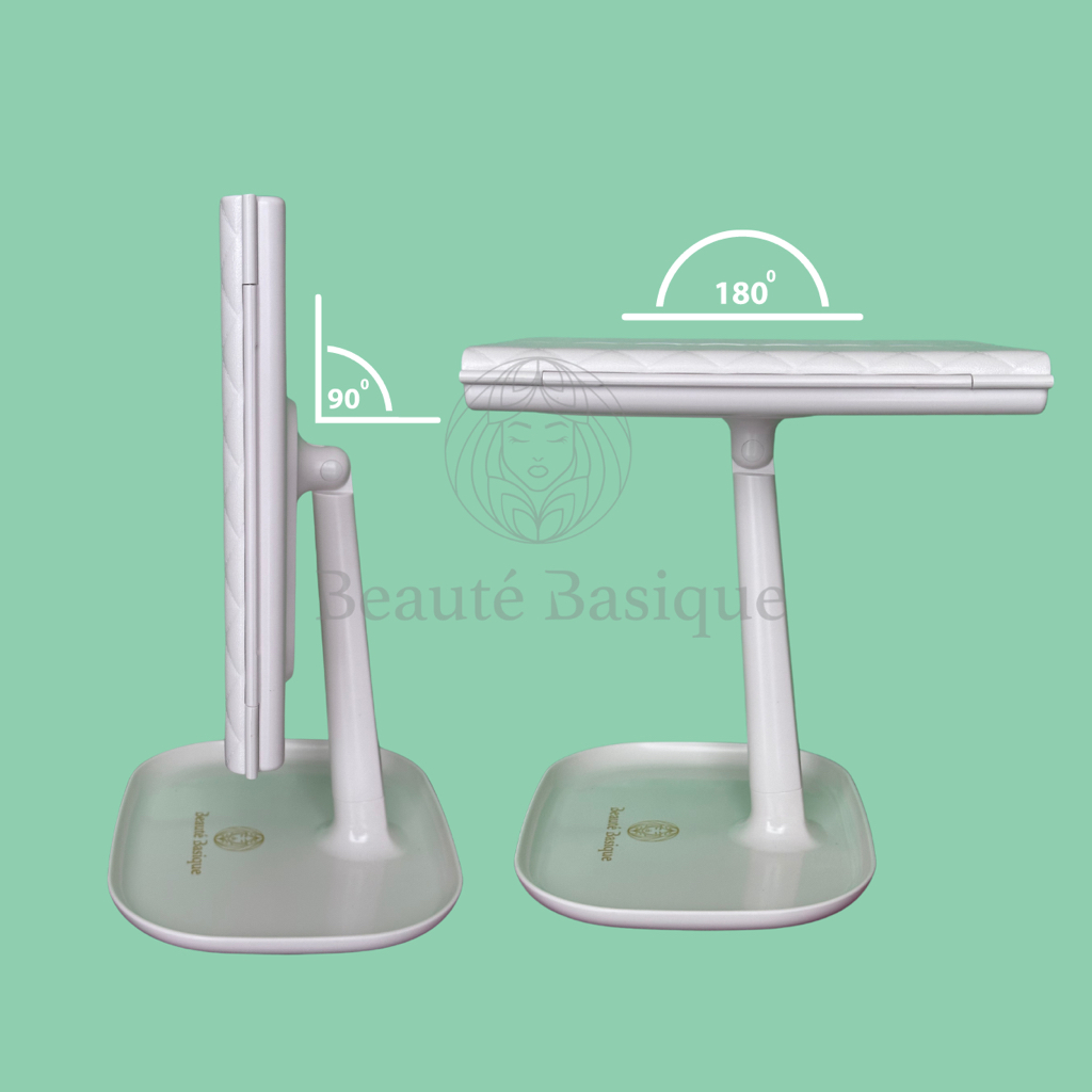 Rechargeable Trifold LED Mirror