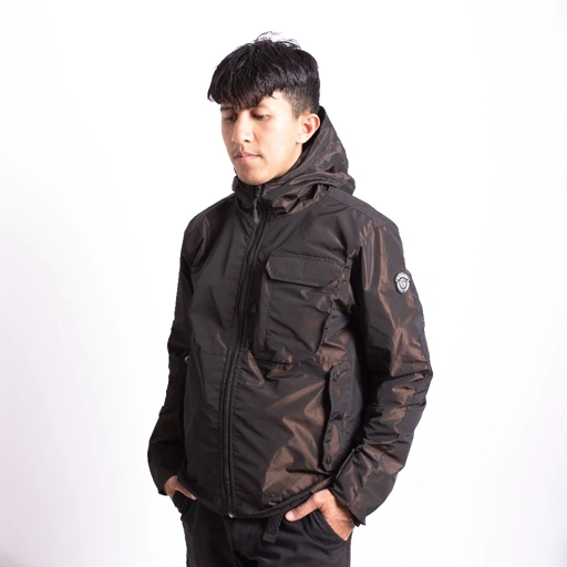 Image of OFFENDER SS0124 "Intratec" Jacket NYLON Black Gold