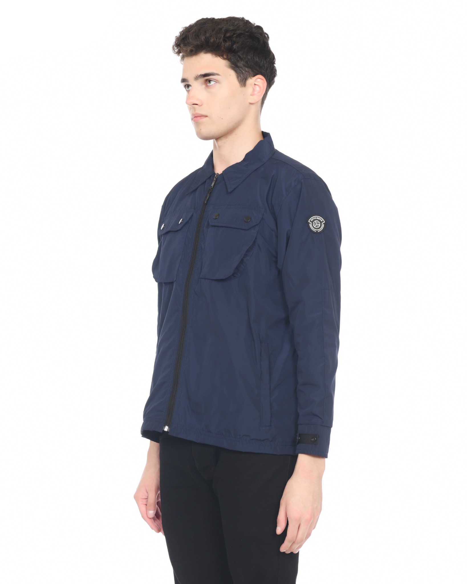 OFFENDERTERRACE SS0224 "Sturm" Overshirt Navy Nylon