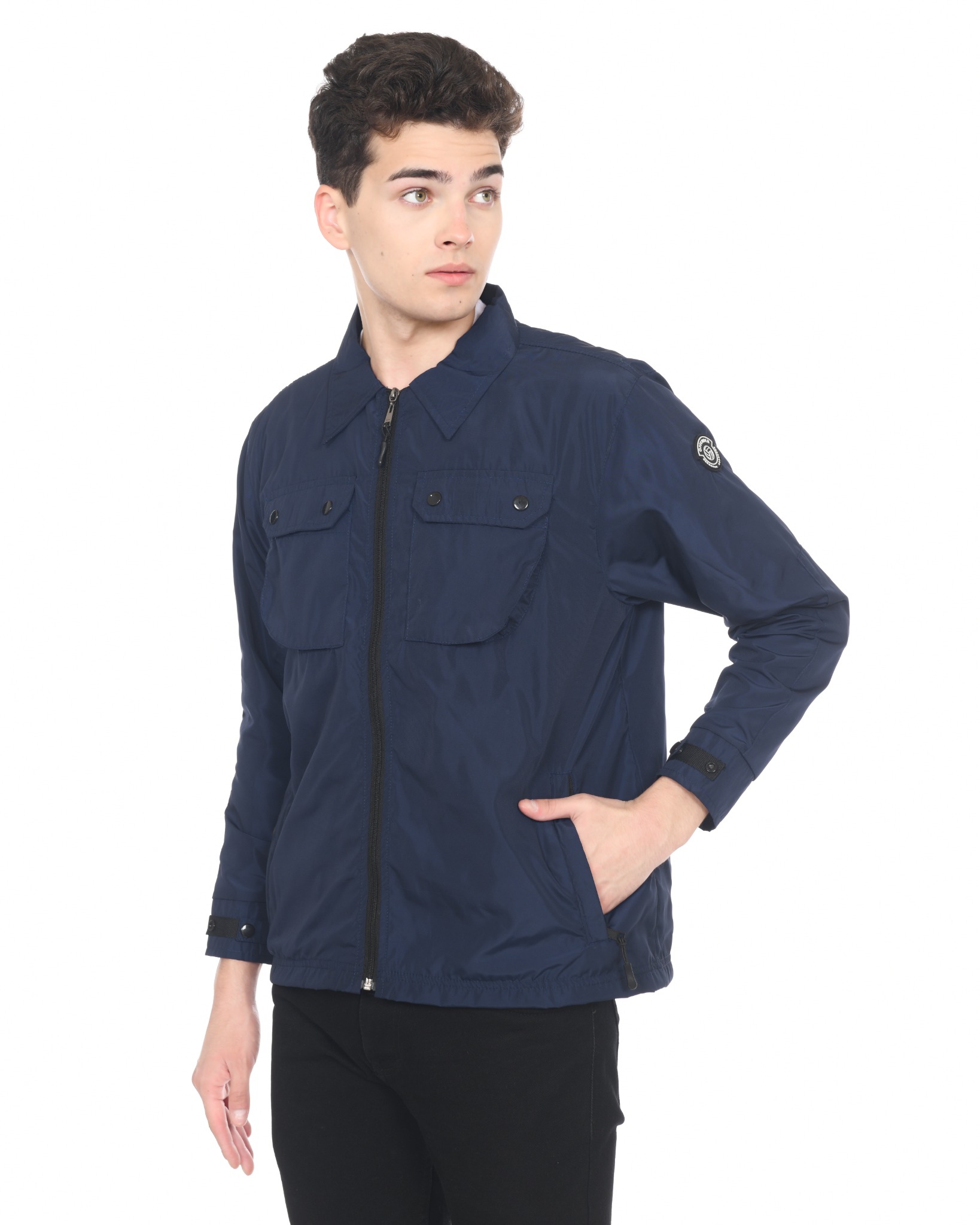 OFFENDERTERRACE SS0224 "Sturm" Overshirt Navy Nylon