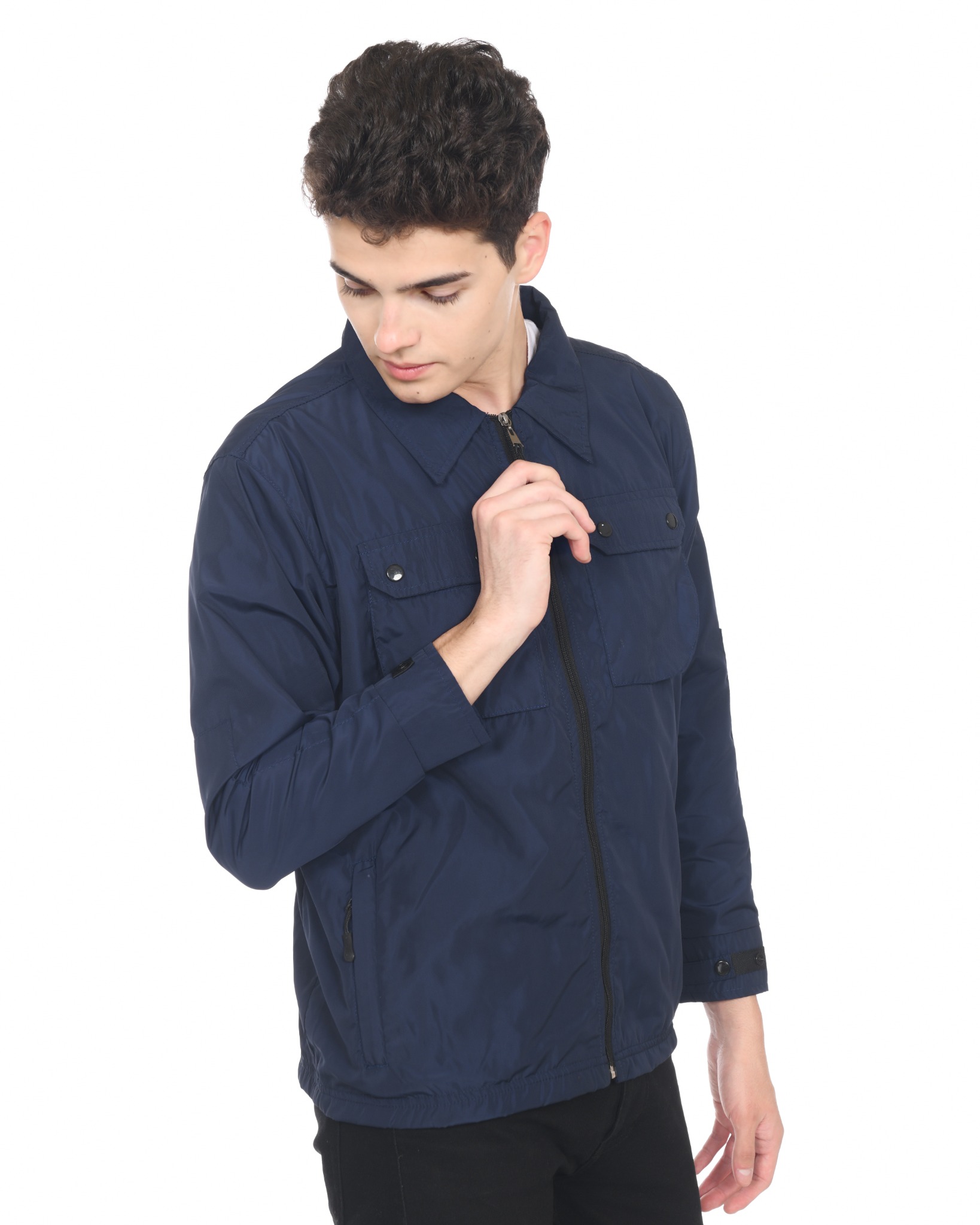 OFFENDERTERRACE SS0224 "Sturm" Overshirt Navy Nylon