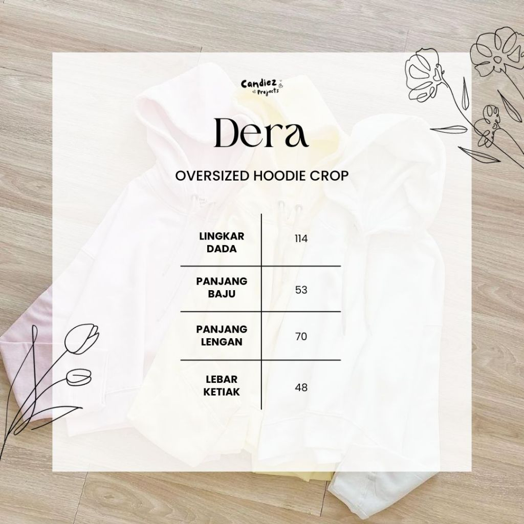 DERA Oversized Hoodie Crop