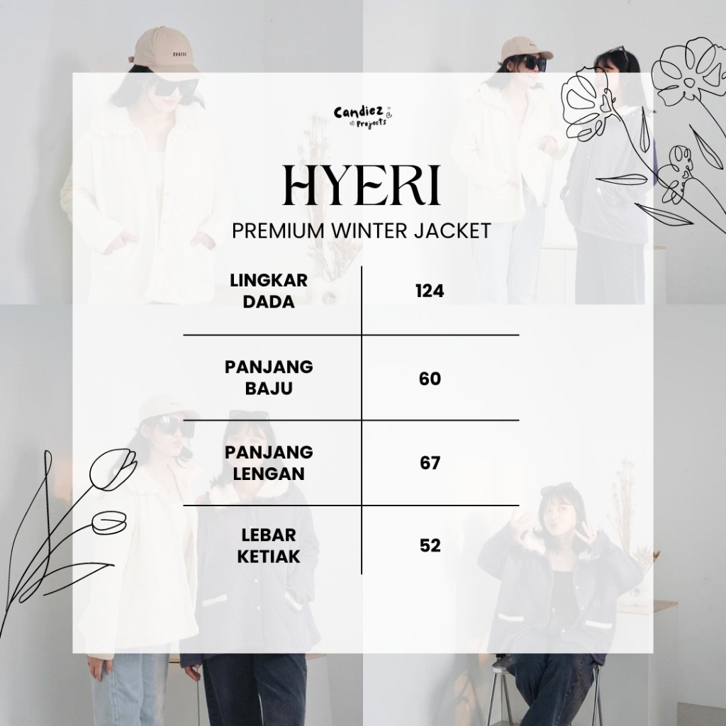 HYERI Premium Winter Jacket (Plain & Monogram)