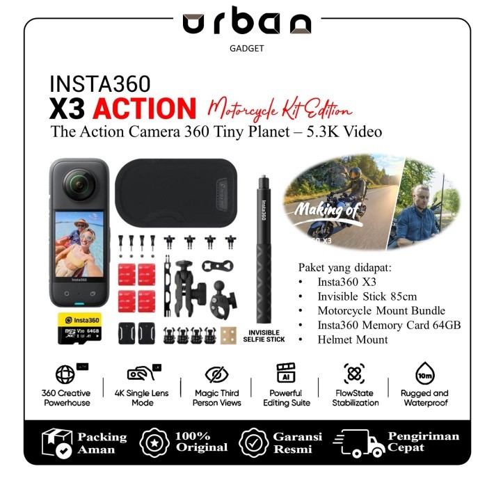 Insta360 ONE X3 Action Camera Waterproof Insta 360 ONE X3