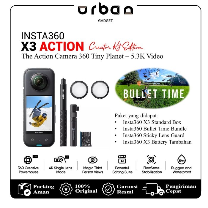 Insta360 ONE X3 Action Camera Waterproof Insta 360 ONE X3
