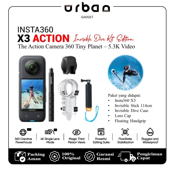 Insta360 ONE X3 Action Camera Waterproof Insta 360 ONE X3