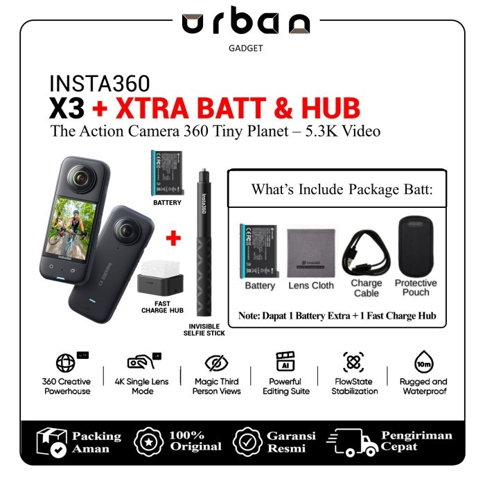 Insta360 ONE X3 Action Camera Waterproof Insta 360 ONE X3
