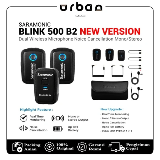 Saramonic Blink 500 B2 New Version Wireless Microphone Mic - Resmi
