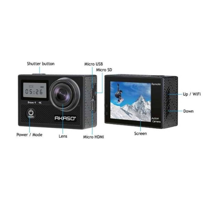 Akaso Brave 4 Action Cam 4K Full HD Waterproof