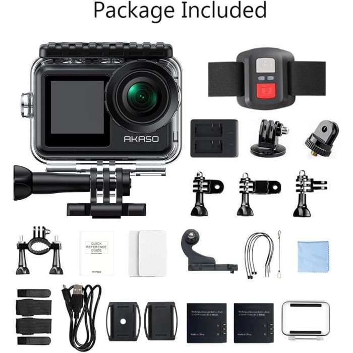 Akaso Brave 7 LE Action Camera 4k 30FPS 20MP Dual Screen - Resmi