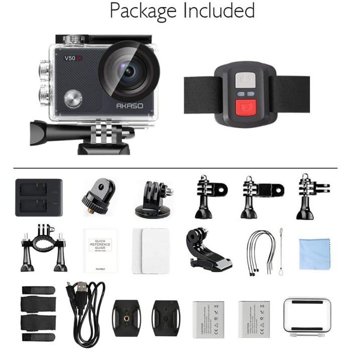 AKASO V50X 4K NEW VERSION 30FPS Action Camera Touchscreen - Resmi