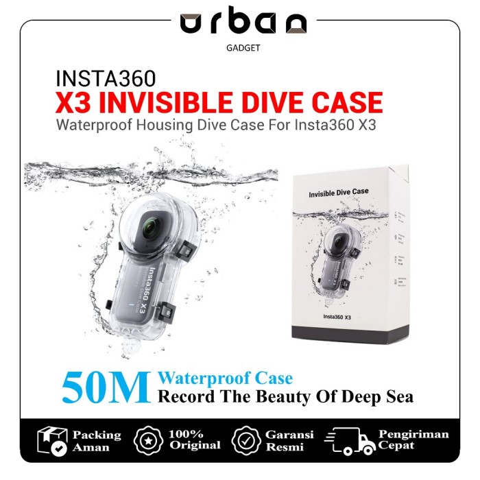 Insta360 X3 Invisible Dive Case Housing For Insta 360 One X3