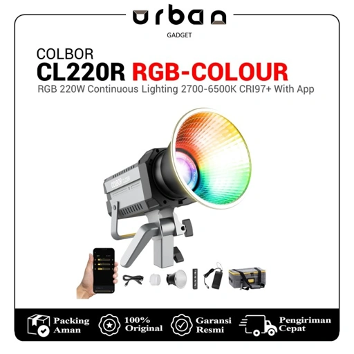 Image of COLBOR CL220R RGB 220W Continuous Lighting 2700-6500K CRI97+ - Resmi