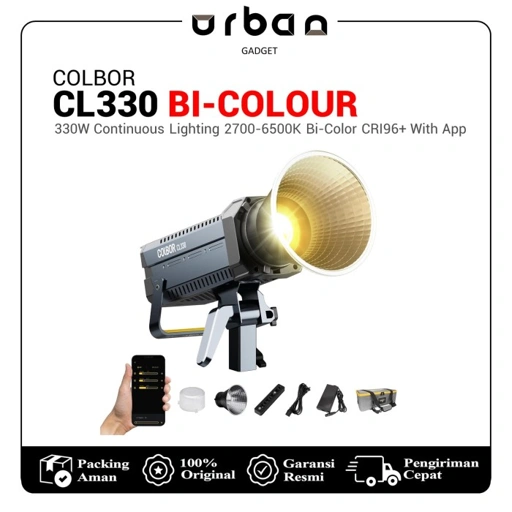 Image of COLBOR CL330 330W Continuous Lighting 2700-6500K Bi-Color CRI96+ Resmi