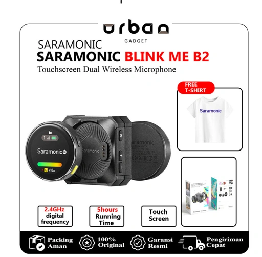 Saramonic BlinkMe B2 Dual Wireless Smart Mic Touchscreen