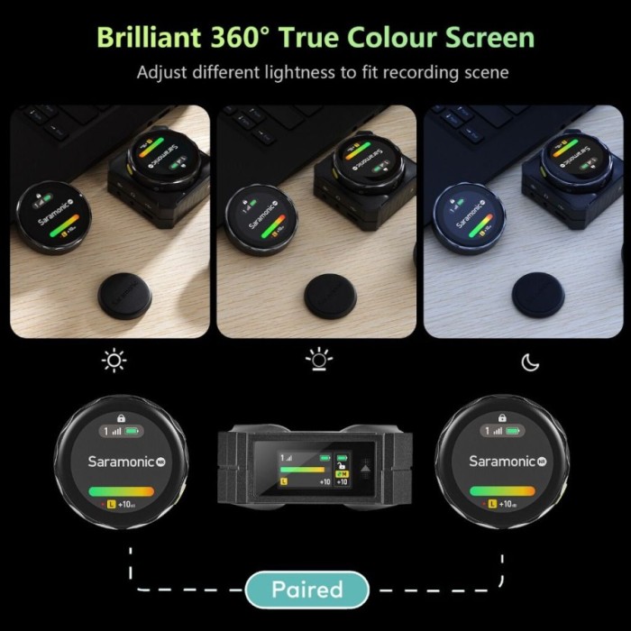 Saramonic BlinkMe B2 Dual Wireless Smart Mic Touchscreen