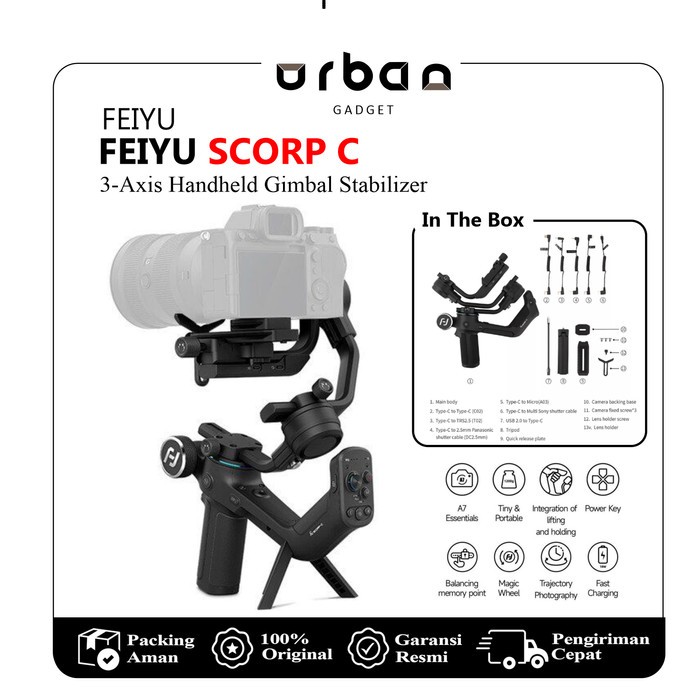 Feiyu SCORP C 3 Axis Handheld Gimbal for Camera