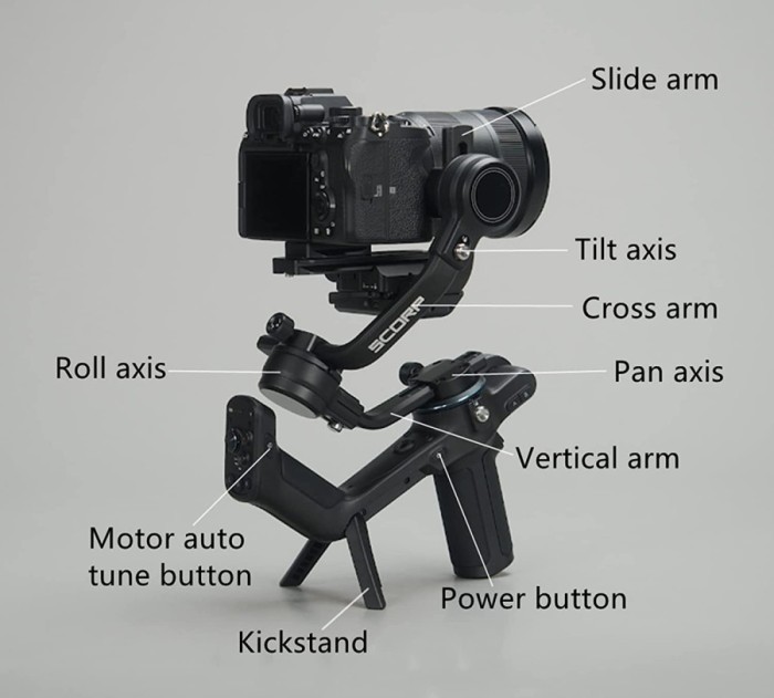 Feiyu SCORP C 3 Axis Handheld Gimbal for Camera