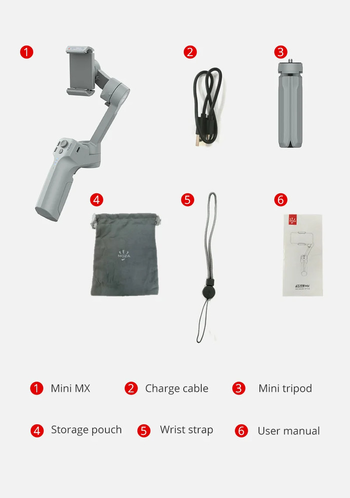 Moza Mini MX 3-Axis Gimbal Stabilizer Handheld Smartphone