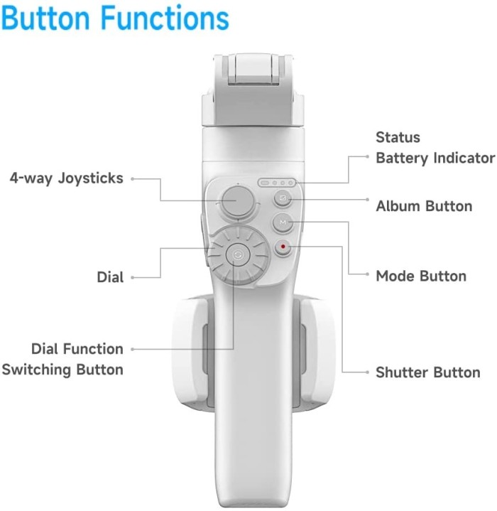 Feiyu Vimble 3 Gimbal Stabilizer HP Smartphone - RESMI