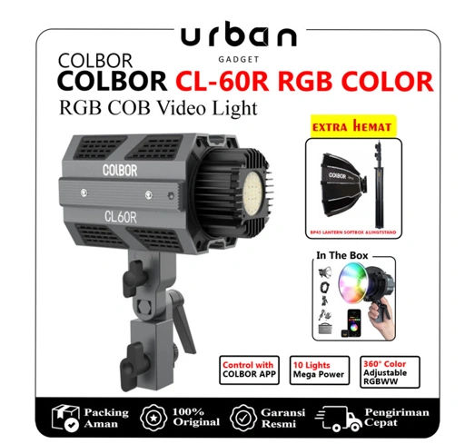 Image of Colbor CL60R RGB COB LED Video Light Studio Lighting C
