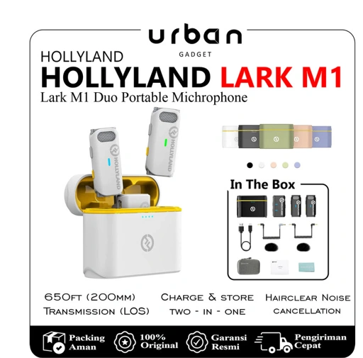 Image of Hollyland Lark M1 Duo All-In-One Wireless Microphone