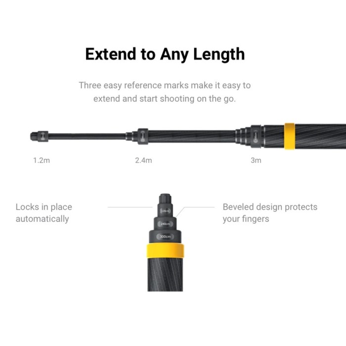 Insta360 Selfie Stick Extended Edition-Dinness/B