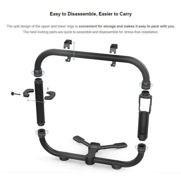 Feiyu Carbon Fiber Dual Handle Grip Cage Kit