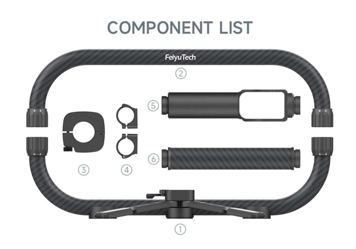 Feiyu Carbon Fiber Dual Handle Grip Cage Kit